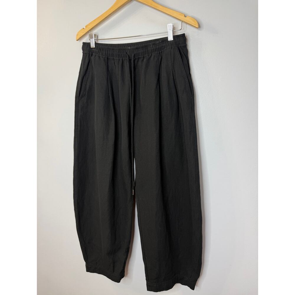 Apiece Apart Everyday Pull-On Pants Black Relax Women's M Casual Wardrobe - Picture 7 of 13